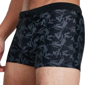Speedo Valmilton Mens Swim Shorts - Black Abrasion Resistant Fabric Recycled Polyester Blend