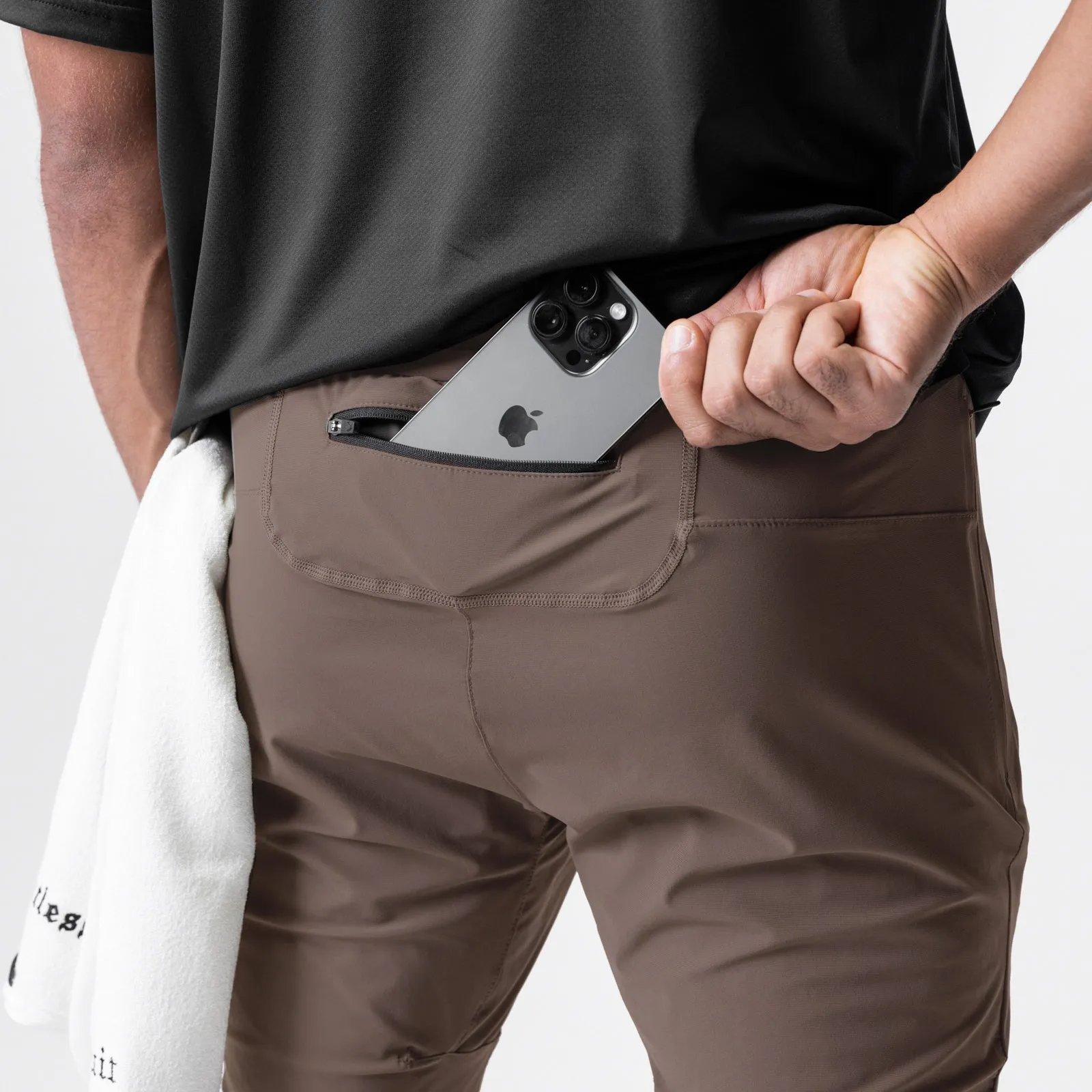 Built-in shorts Moisture Wicking Fabric 0699. Tetra-Lite? Hybrid Jogger - Deep Taupe