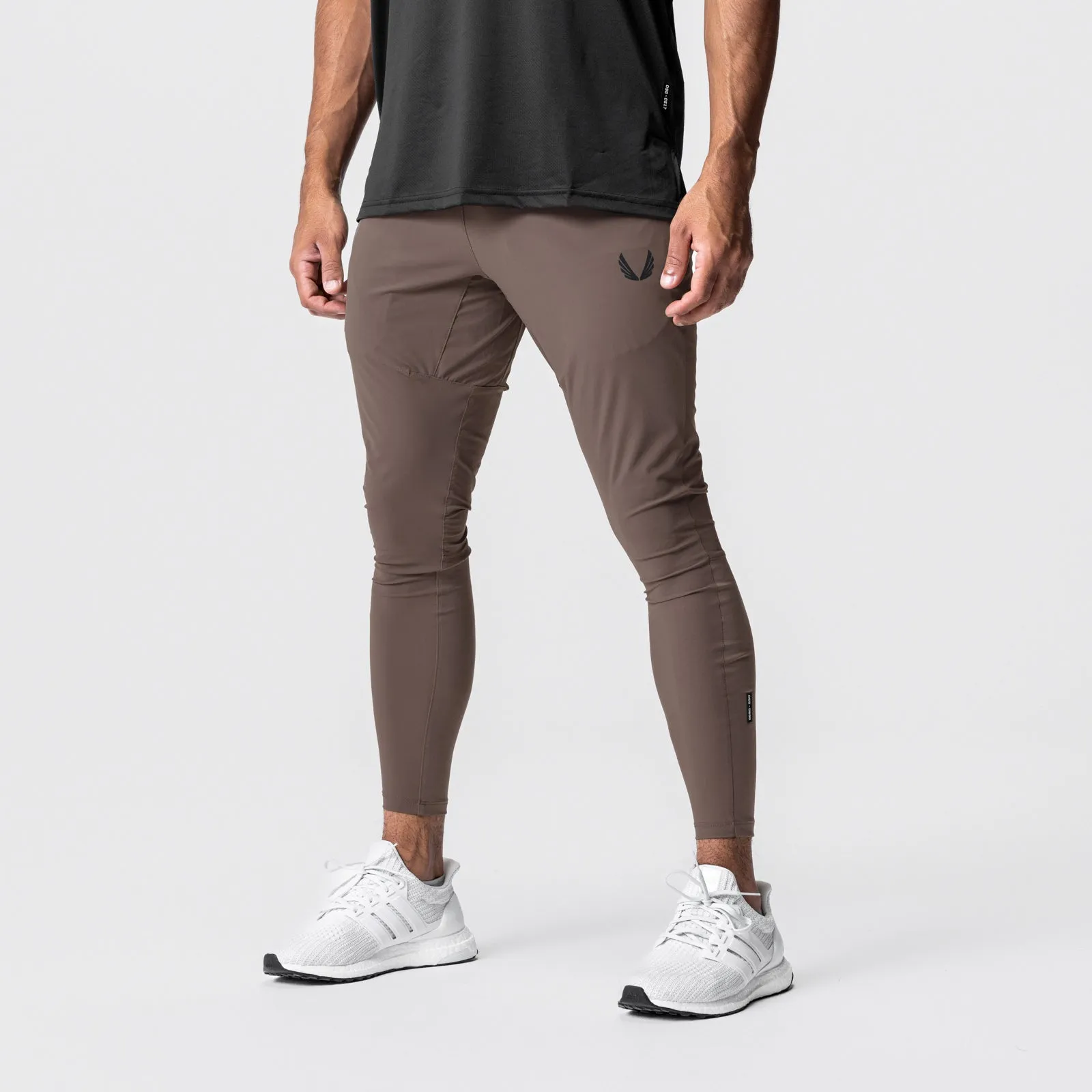 0699. Tetra-Lite? Hybrid Jogger - Deep Taupe No Gap Waist Construction Cuffed hem