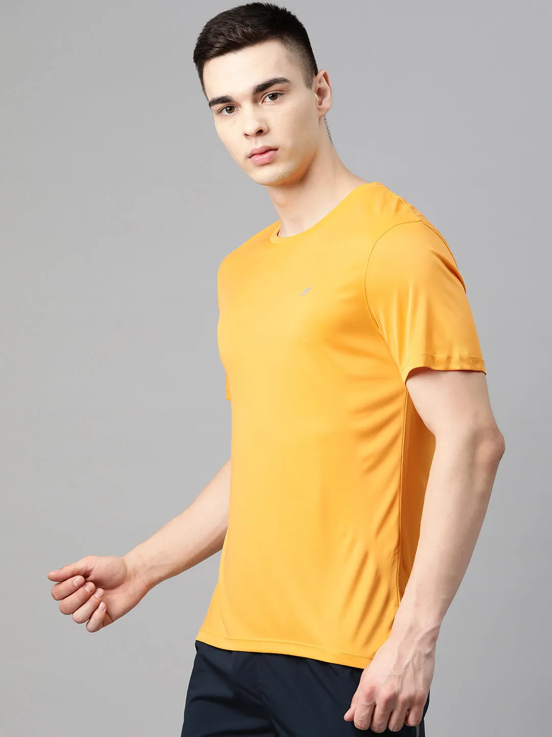 Alcis Men Anti Static Reflective Slim Fit Sports T-shirt Modular Attachment System