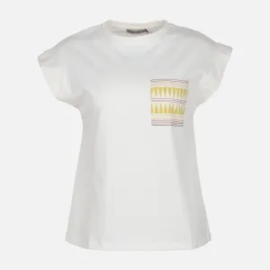 Earth Glow DoubleLayeredHem WOMEN CASUAL T-SHIRT
