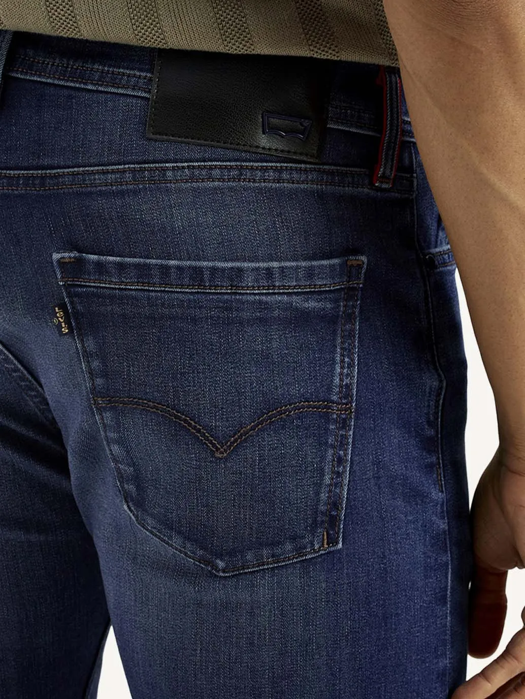 Daily Fit Men's Redloop 513 Light Indigo Slim Straight Fit Mid Rise Jeans