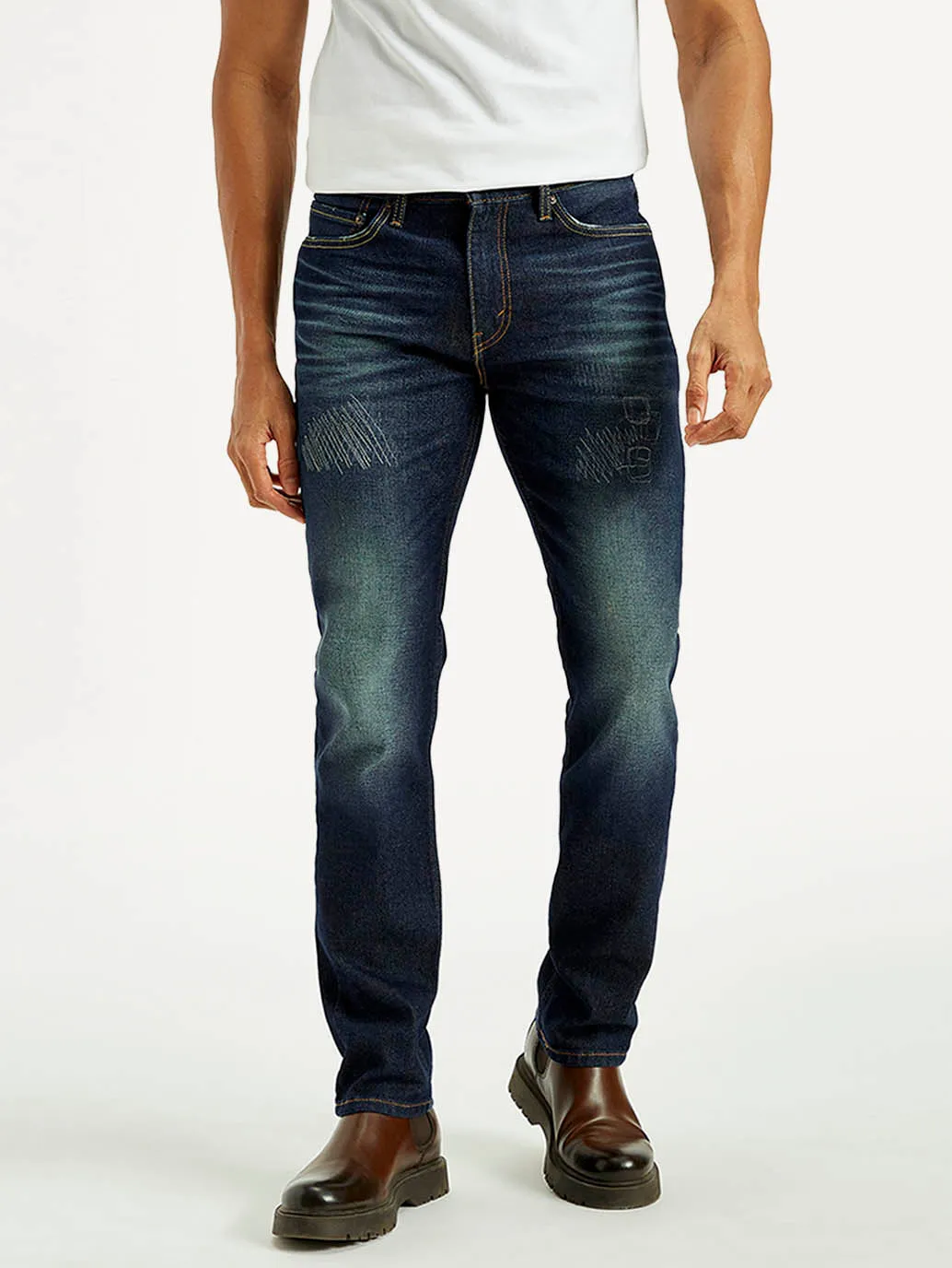 Lightwear Option Men's Tinted 511 Dark Indigo Slim Fit Mid Rise Jeans
