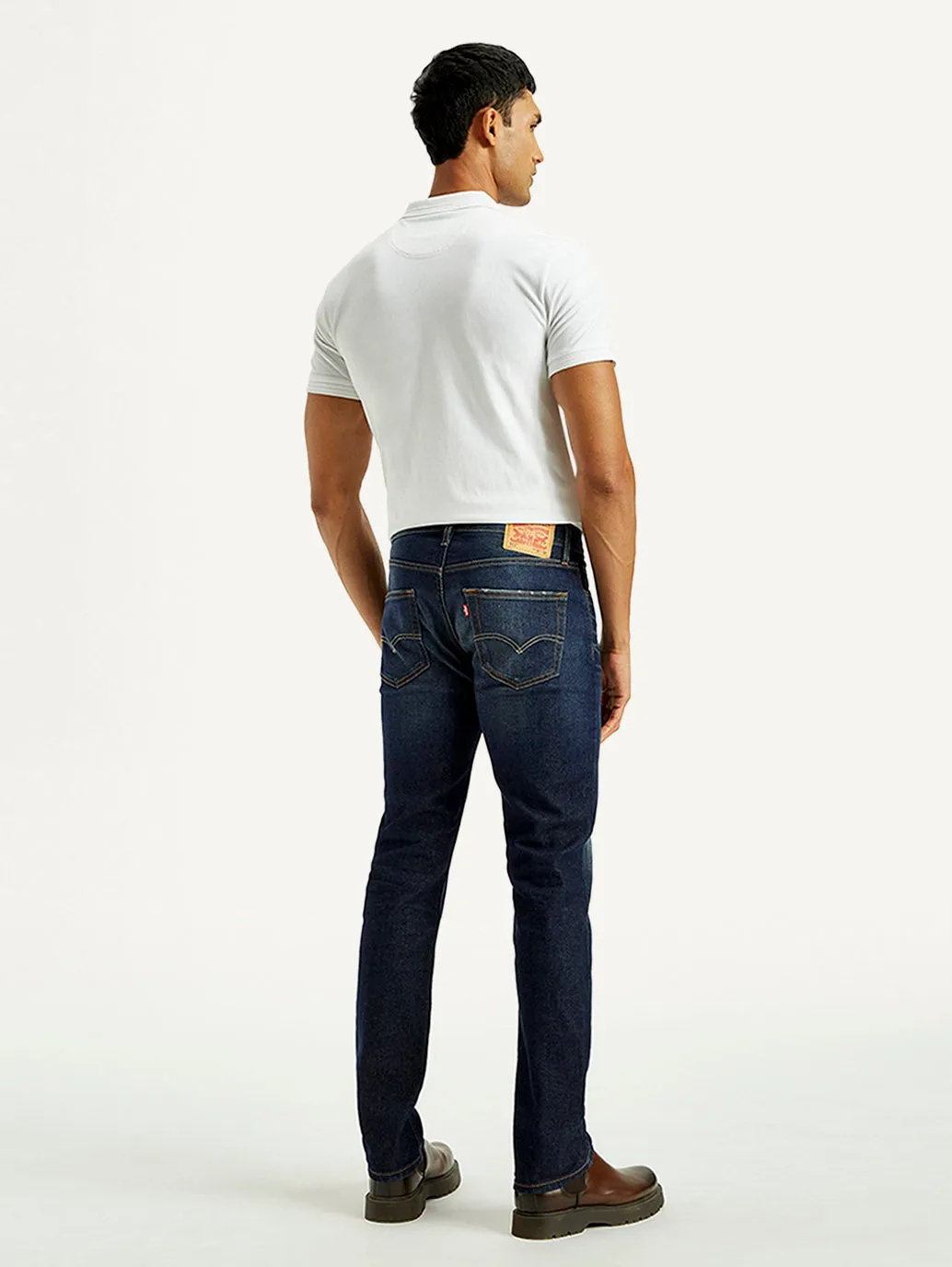 Men's Tinted 511 Dark Indigo Slim Fit Mid Rise Jeans Spring Mood Brunch Outfit Formal Quick Match