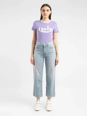 Breathable Brunch Outfit Breathable fabric technology Women's Blue Ribcage Straight Ankle Fit High Rise Jeans