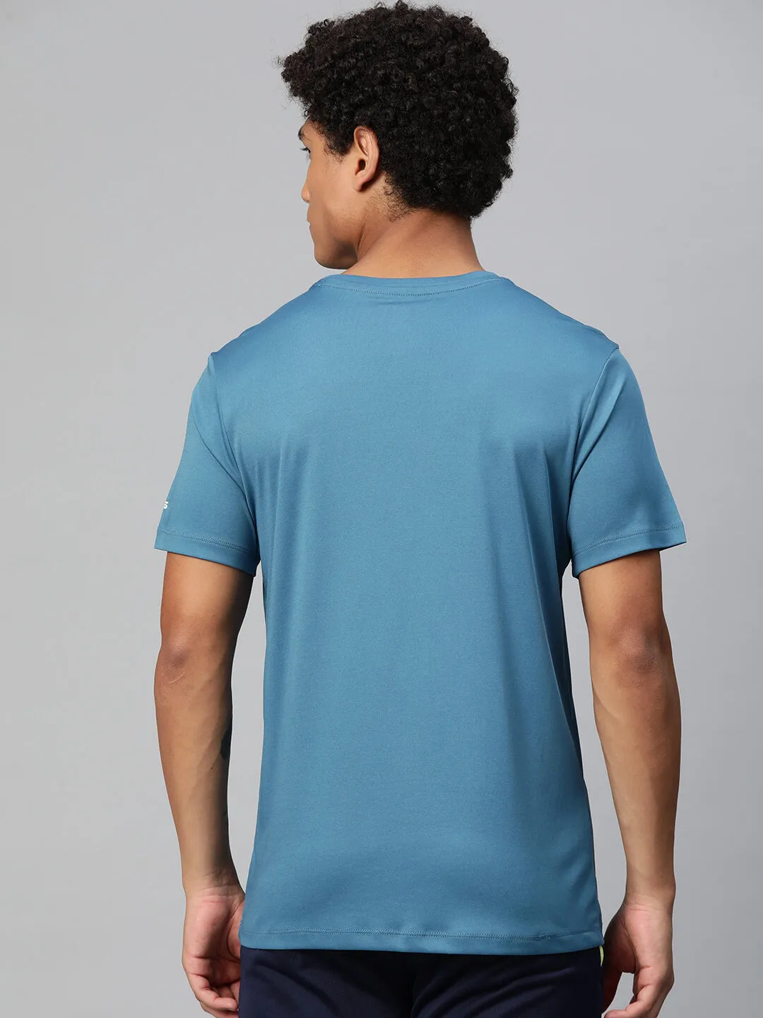 King Mode Hypoallergenic Fibers Alcis Men Typography Printed Anti Static Slim Fit T-shirt