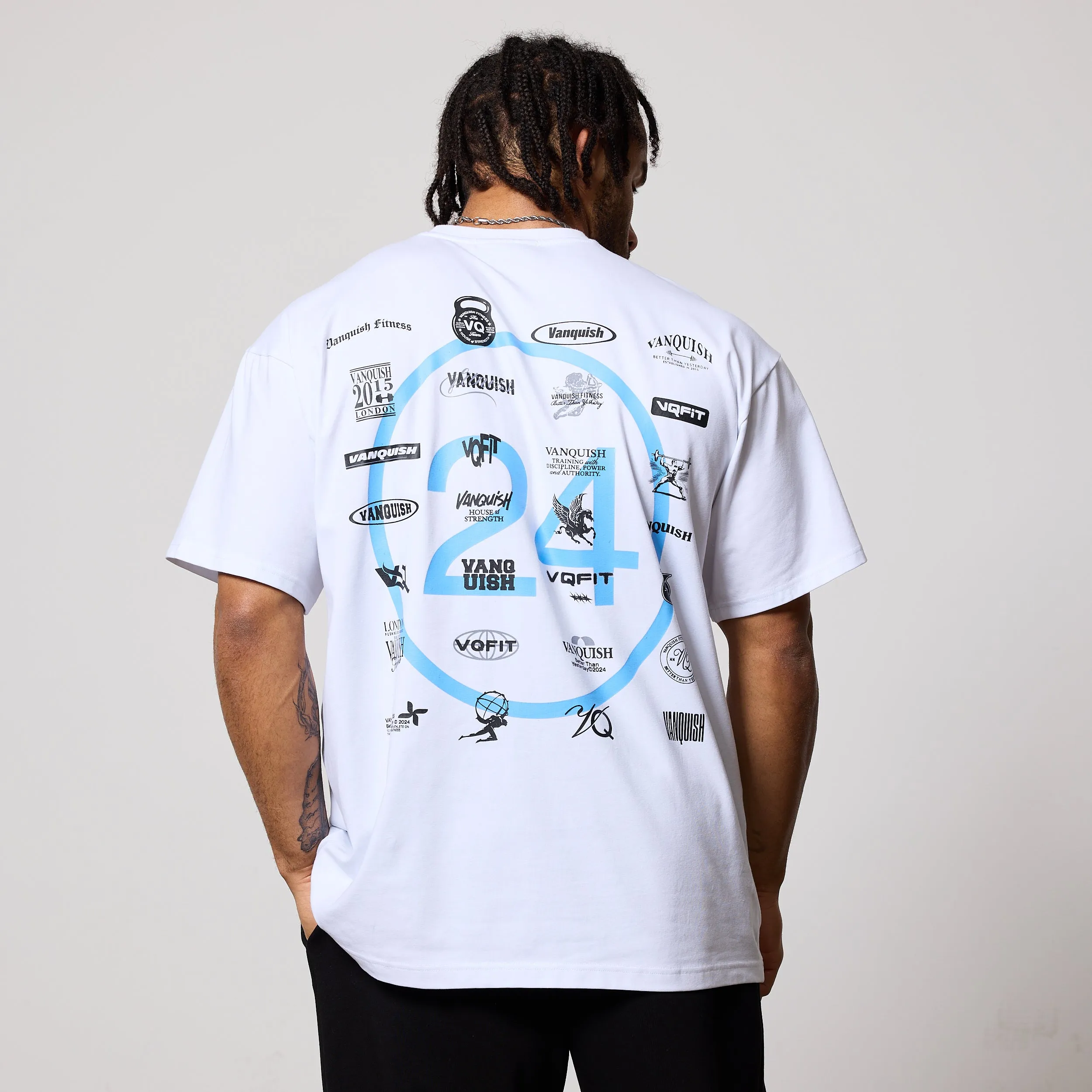 Vanquish TSP 2024 Collective White Oversized T-Shirt Unique Design