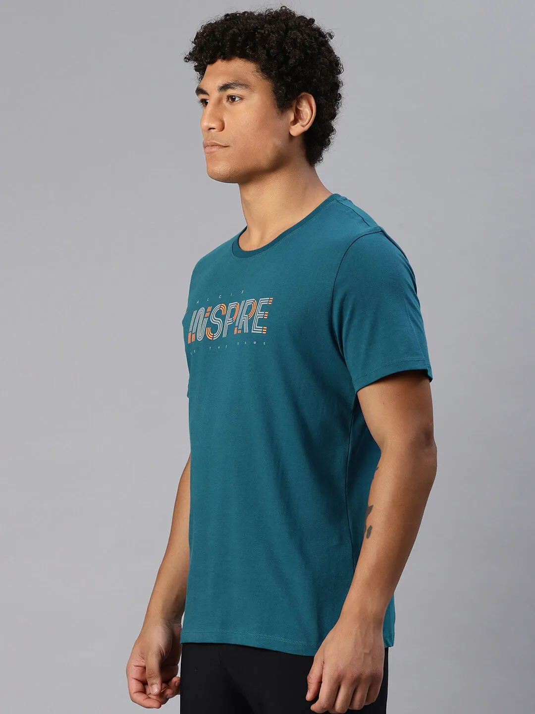 Alcis Men Typography Printed T-shirt Cozy Vibe