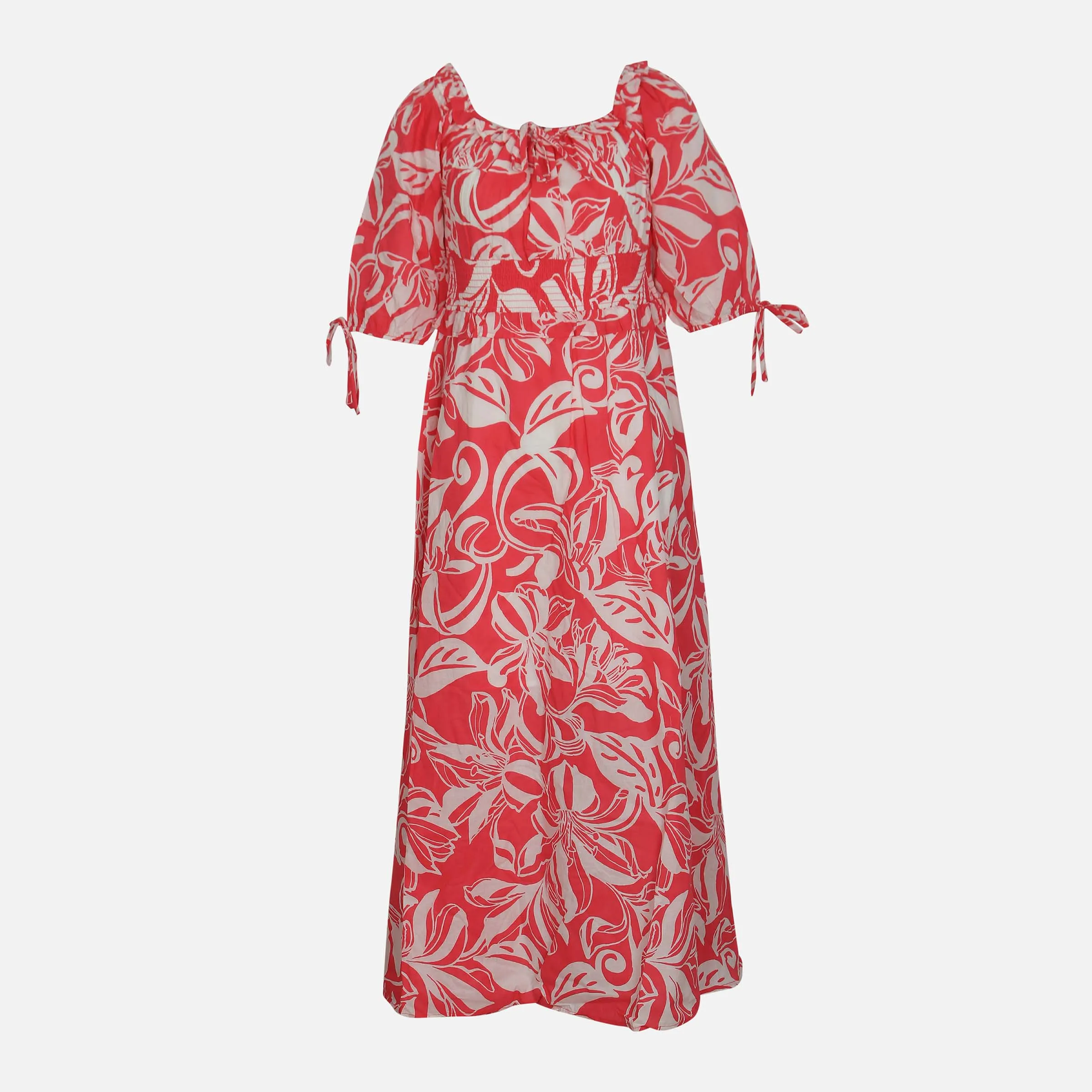 LADIES CASUAL COTTON DRESS EcoFriendlyDyeProcess FrictionResistant
