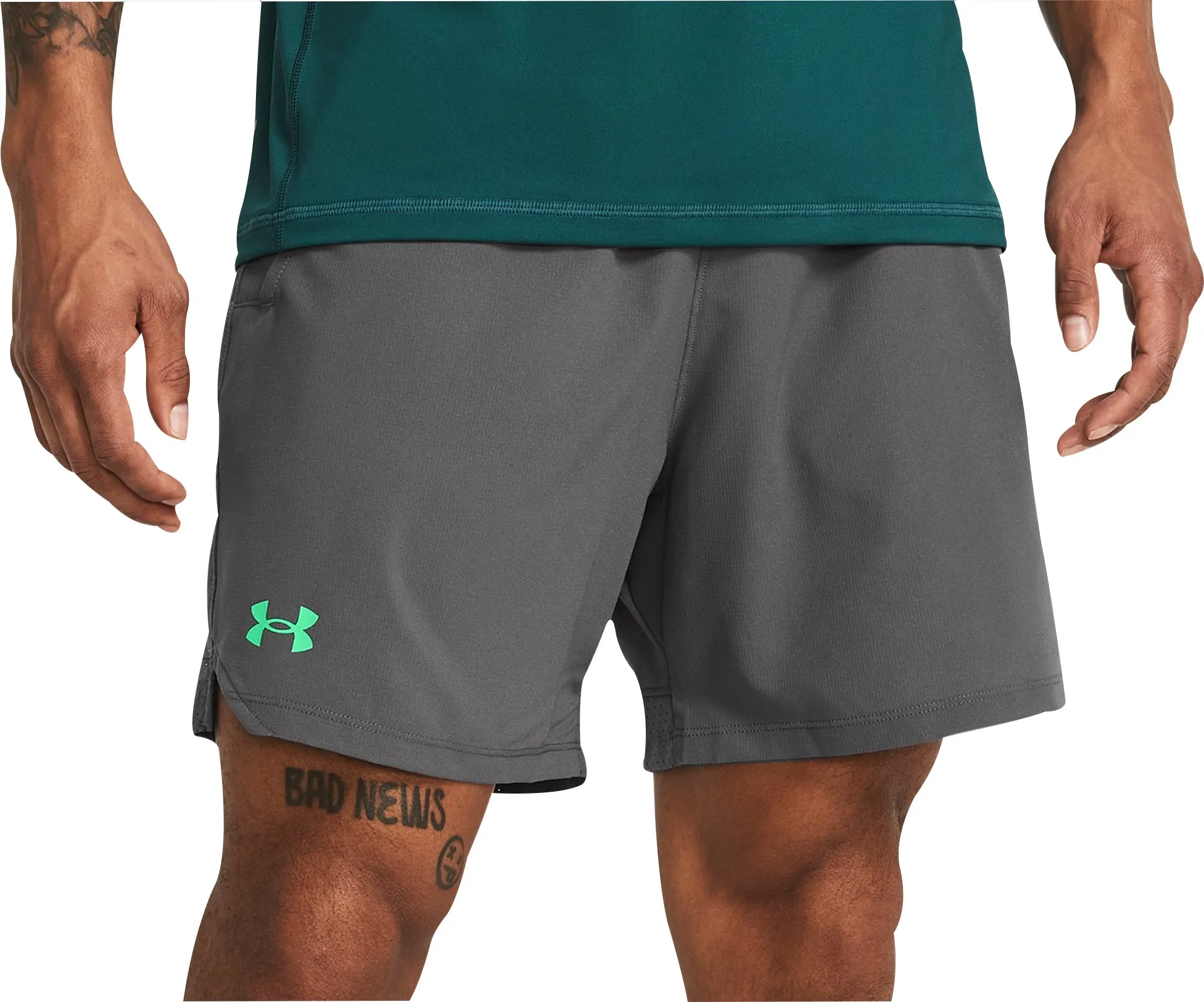 Under Armour Vanish Woven 6 Inch Mens Training Shorts - Grey Breathable Design