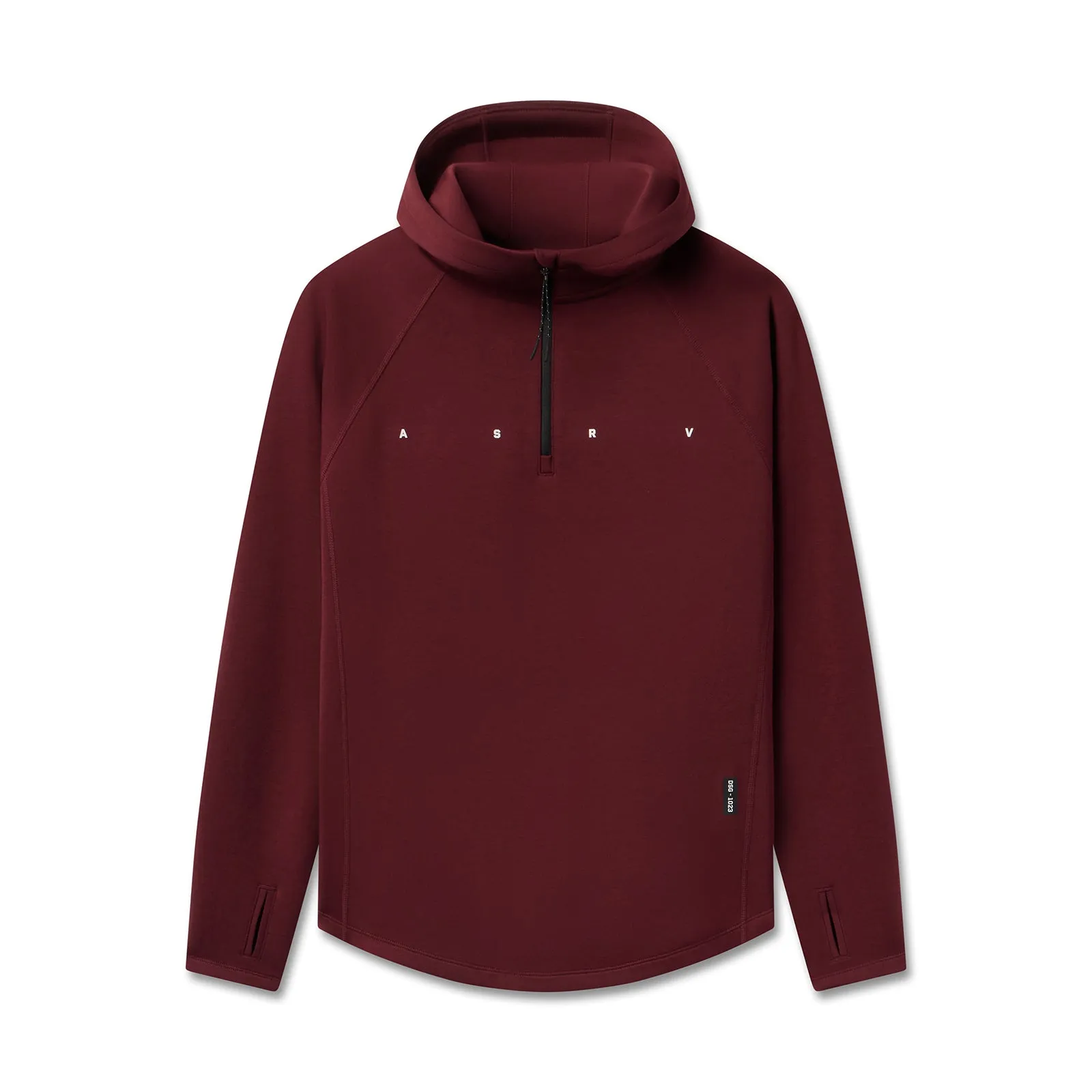 Textured Weave Fashion Street 1023. Dri-Core? Zip Hoodie - Crimson