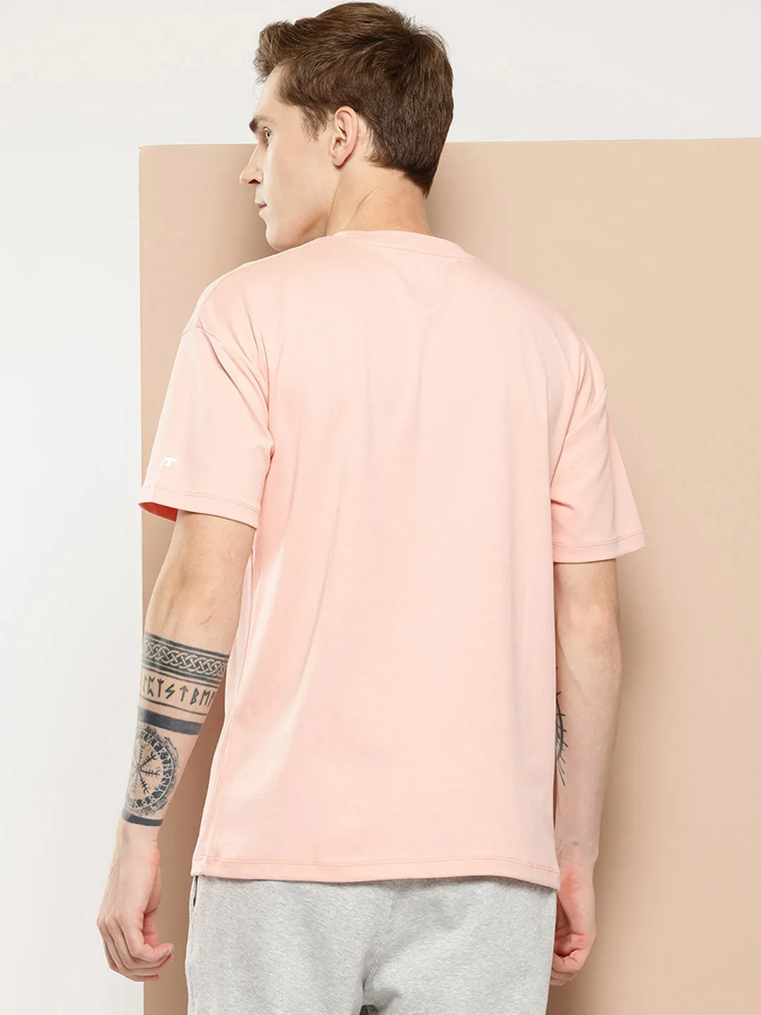 Alcis Men Typography Printed Sports T-shirt Morning Walk
