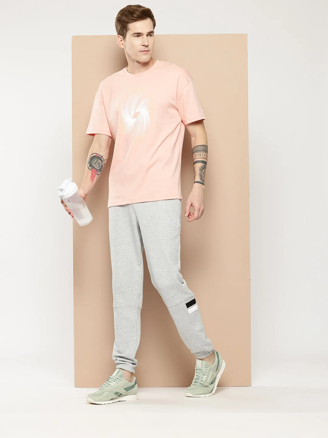 Soft Flow Alcis Men Typography Printed Sports T-shirt