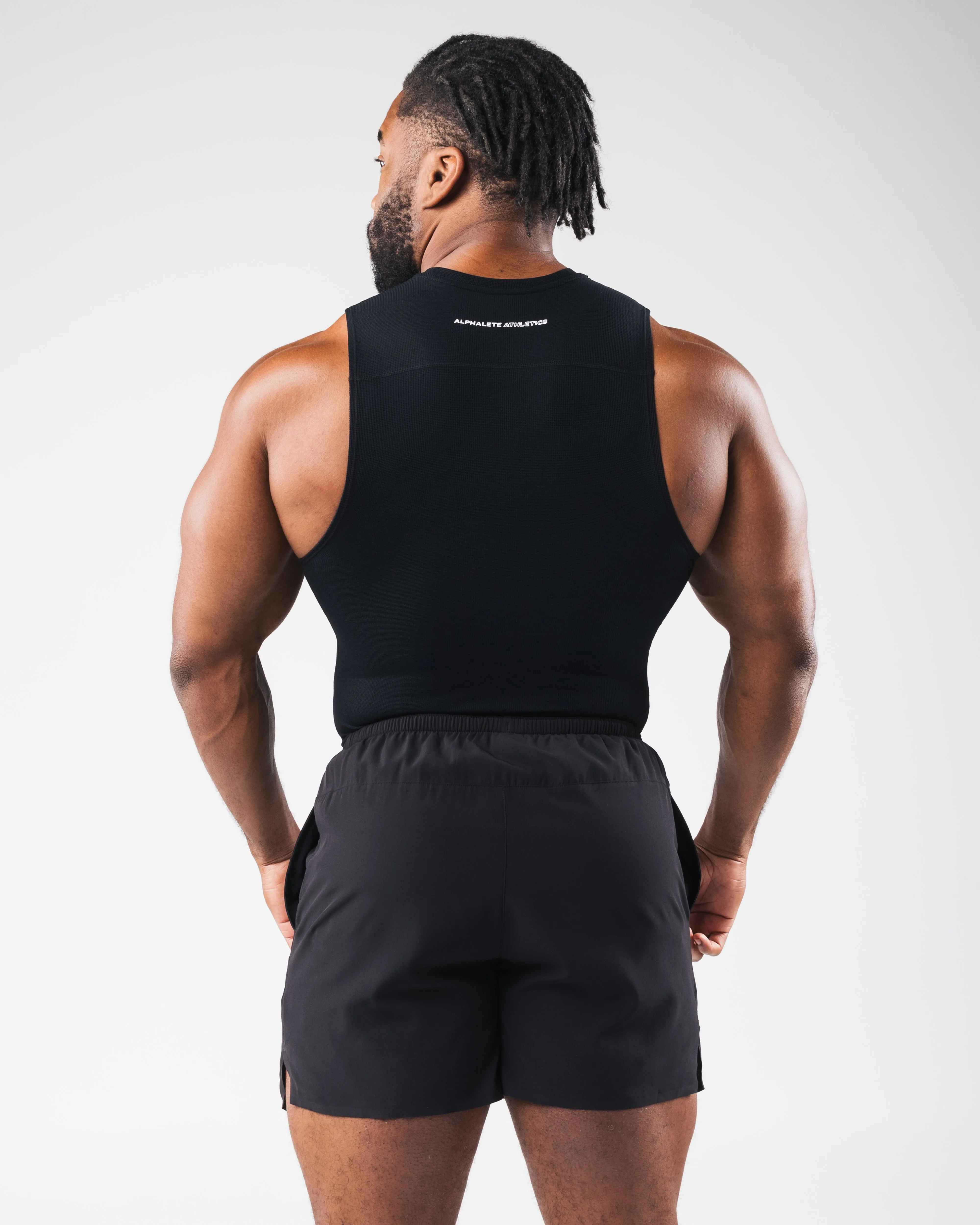 Body Mapped Vent Zones battle simulation Power Tank - Black