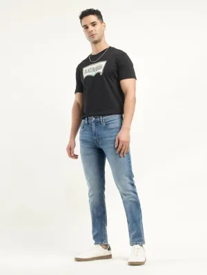 Crisp Look Men's 512 Indigo Slim Tapered Fit Mid Rise Jeans