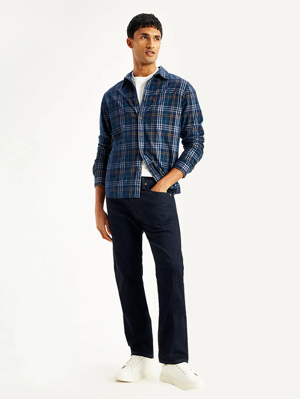 Function Ready Men's 512 Navy Blue Slim Tapered Fit Mid Rise Jeans