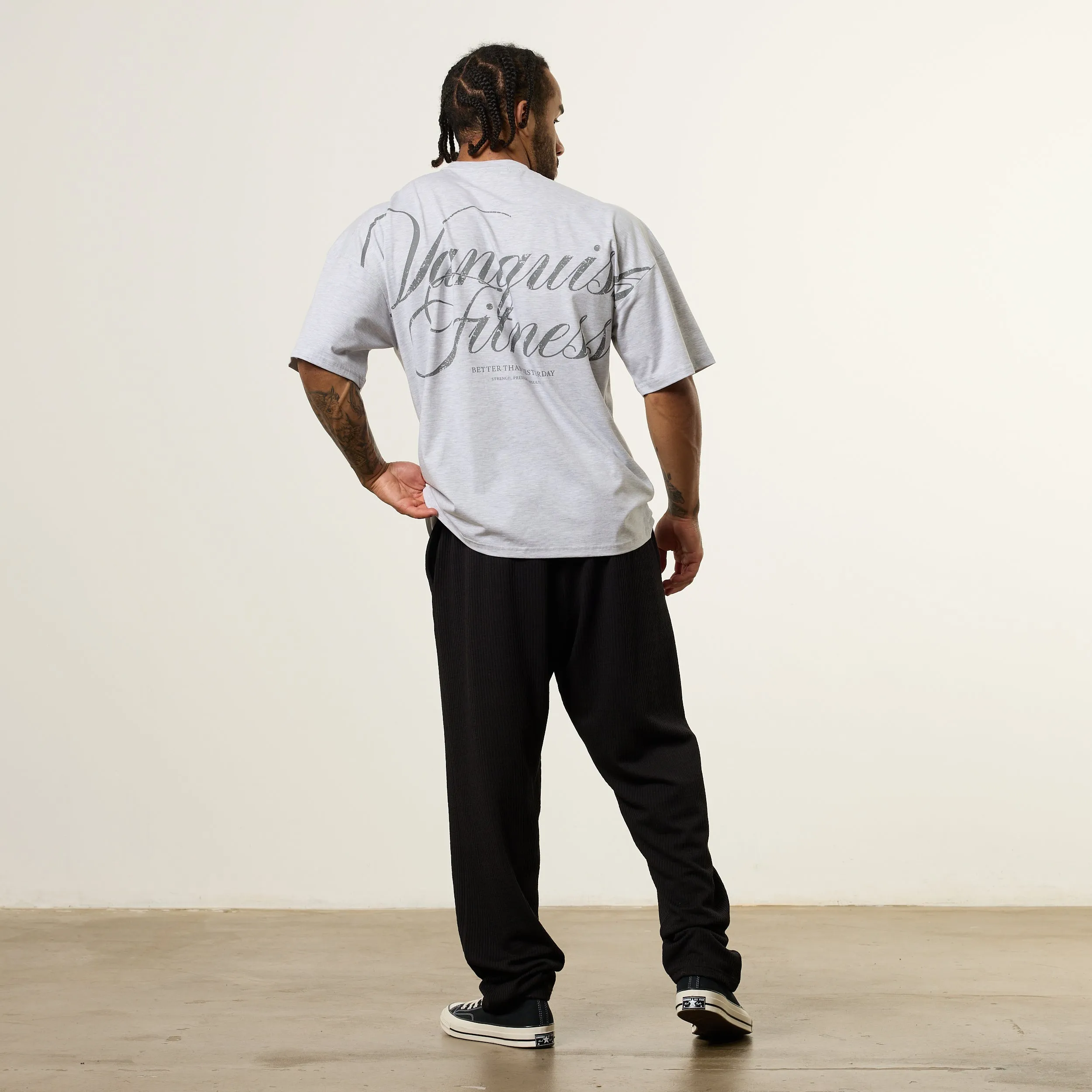 Vanquish x JBeast Black Bodybuilding Baggy Pants Anti Pilling NonChafingEdges