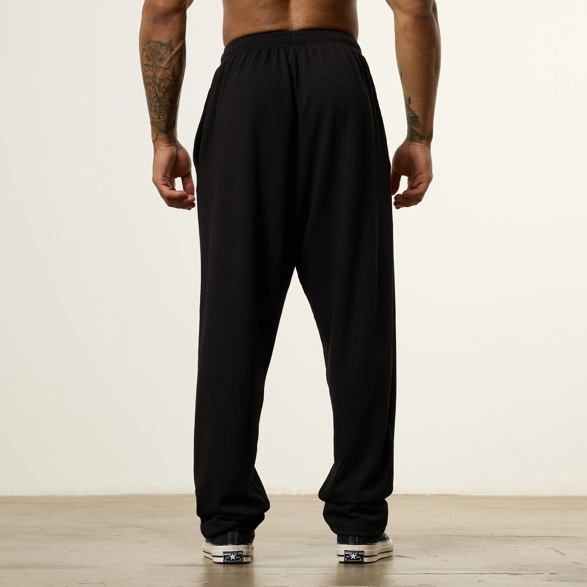 Trendy Style Vanquish x JBeast Black Bodybuilding Baggy Pants