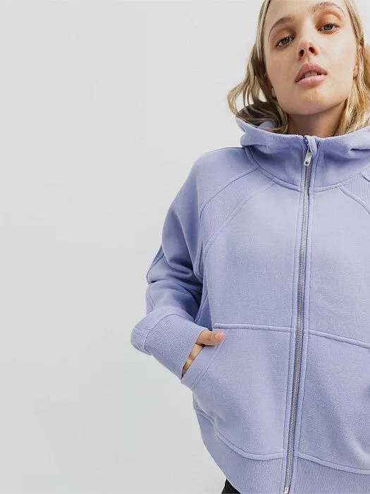 Movement Hood in Periwinkle Exclusive piece Lifestyle Motion