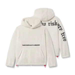 0553. Sherpa Recovery Hoodie - Ivory Cream/Black Running Gear Game day wear
