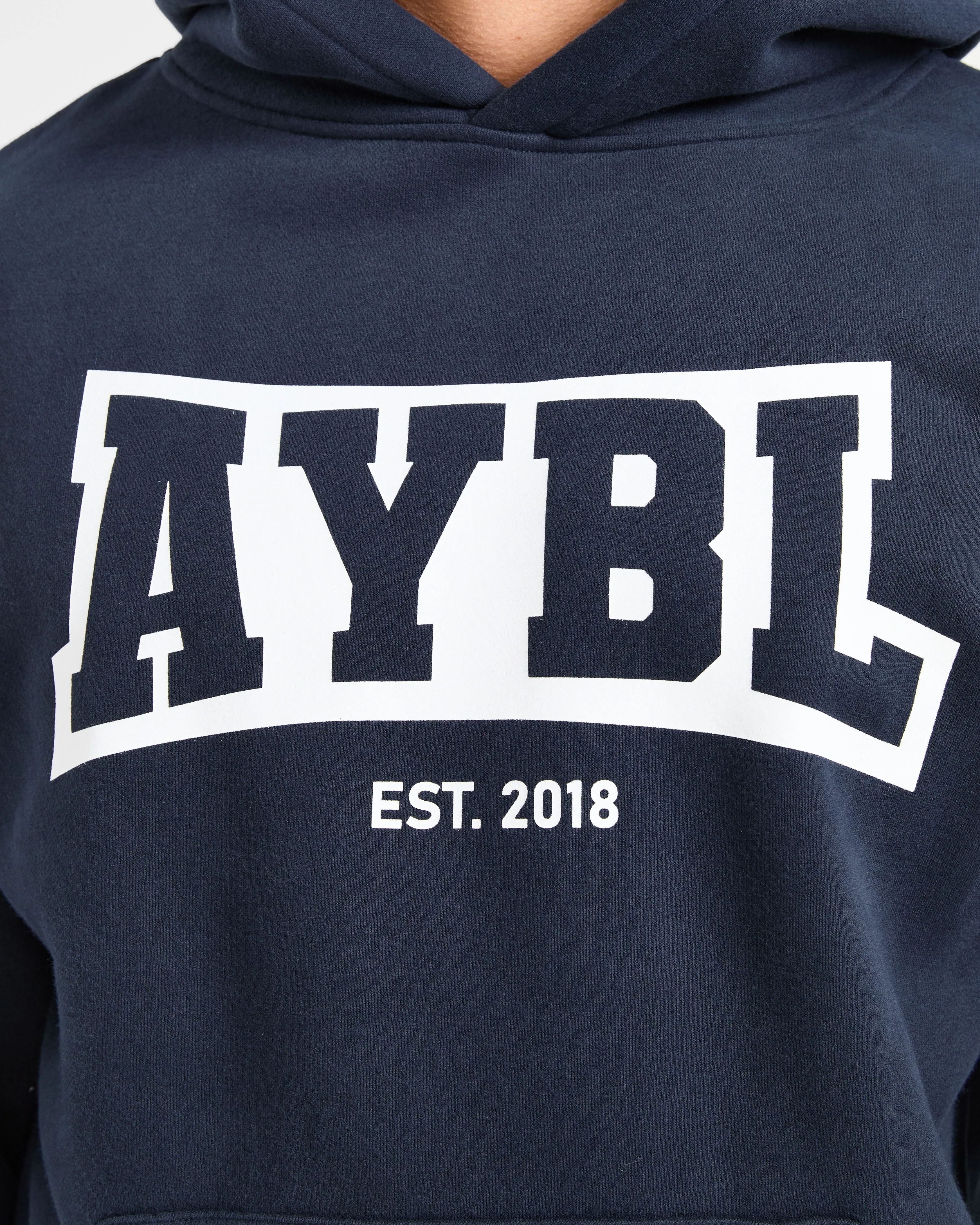 Academy Oversized Hoodie - Navy School Days Fleece Lined