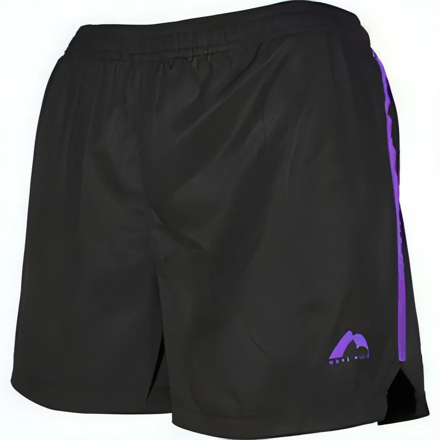 Beach essential personalized option More Mile Square-Cut Womens Running Shorts - Black