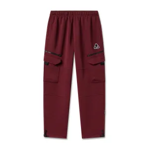 1033. Deltapeak? Cargo Cinch Jogger - Crimson Flexible Wear Versatile Look