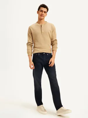 Sleek Option Gym Ready Slim Teen Outfit Men's 511 Navy Blue Slim Fit Mid Rise Jeans
