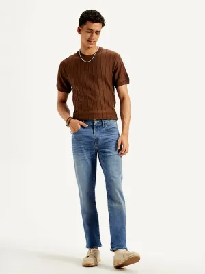 Men's Redloop 511 Blue Slim Fit Mid Rise Jeans Fashion friendly