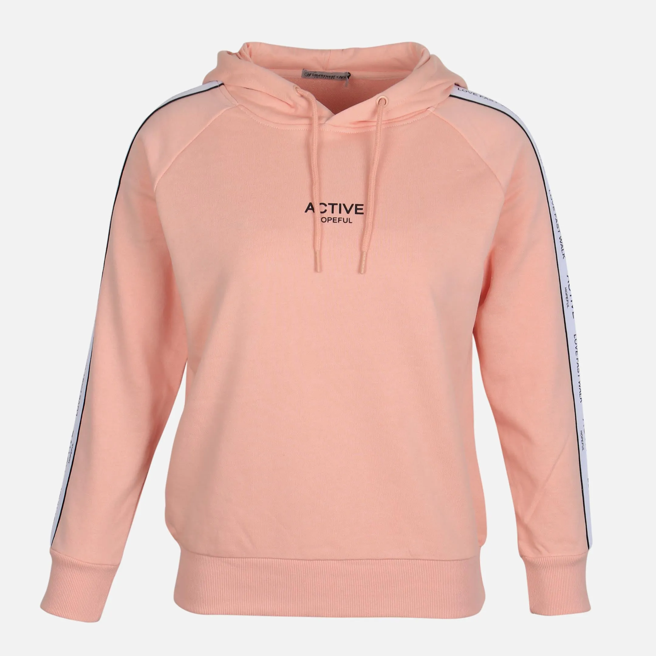 Faux Fur Trim LADIES TERRY HOODIE
