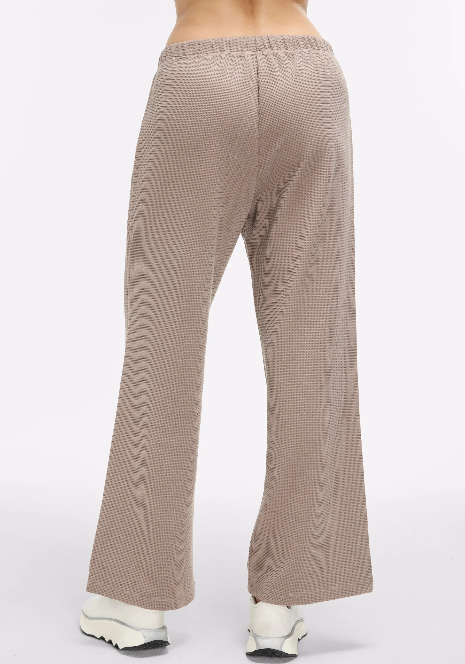 Waffle Wide Leg Sweatpant Breathable Material Relaxed Comfort