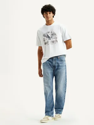 Fit And Easy Core Look Men's 555 Light Indigo Loose Fit Mid Rise Jeans