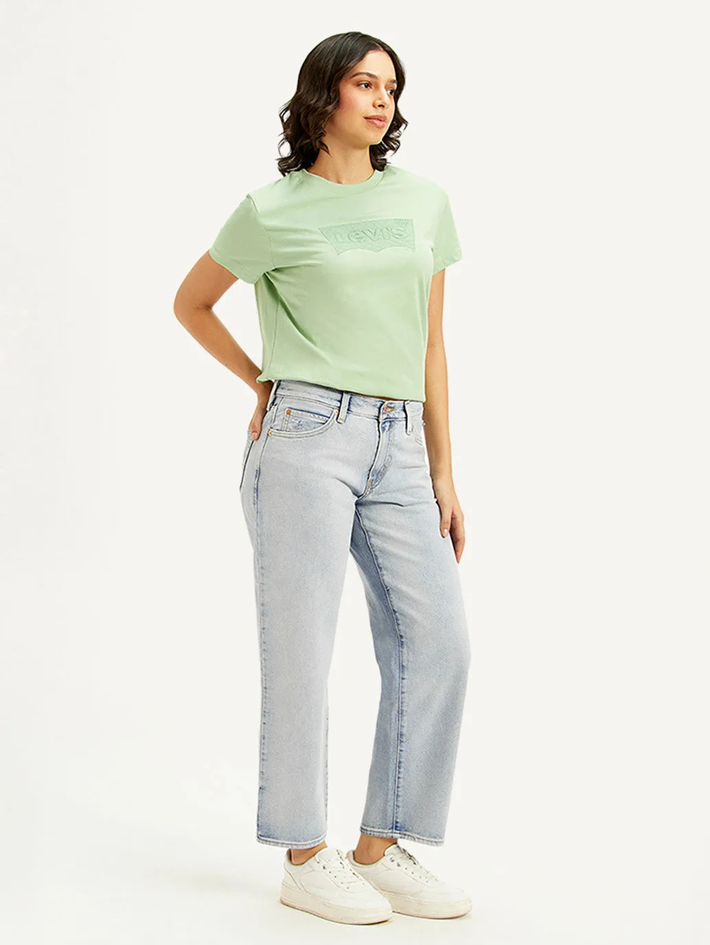 Trend Setter Chill Outfit Women's 94 Light Blue Baggy Fit High Rise Jeans