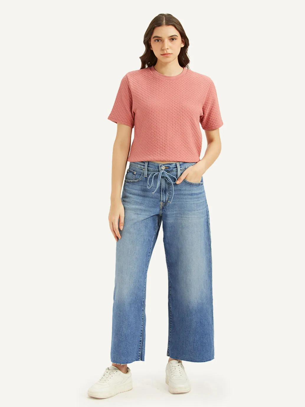 Women's Blue XL Straight Fit Mid Rise Jeans Versatile Fit