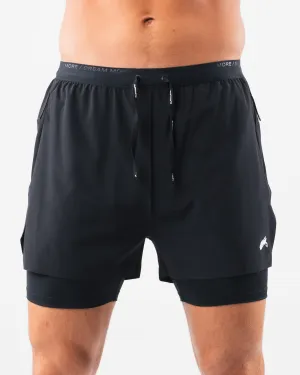 Water - repellent Elite Swift Short 5" - Black