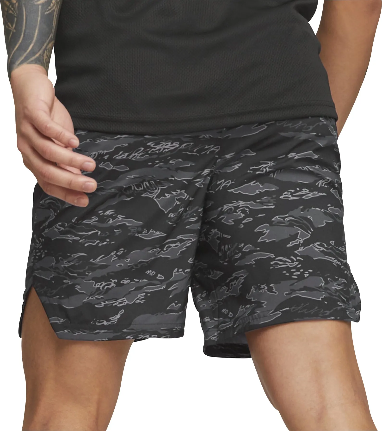Puma Concept Woven 7 Inch Mens Training Shorts - Black Breathable Material