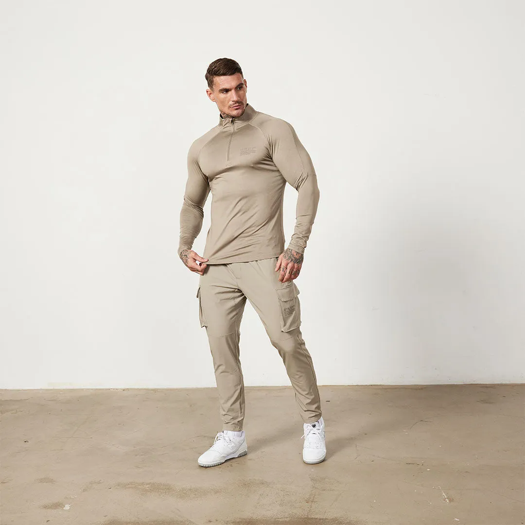 Vanquish Utility Stone 1/4 Zip Training Top Stylish Detail library outfit