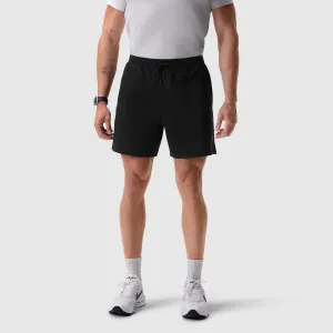 0992. Aerotex? 6" Training Short - Black Smooth Texture school clothing