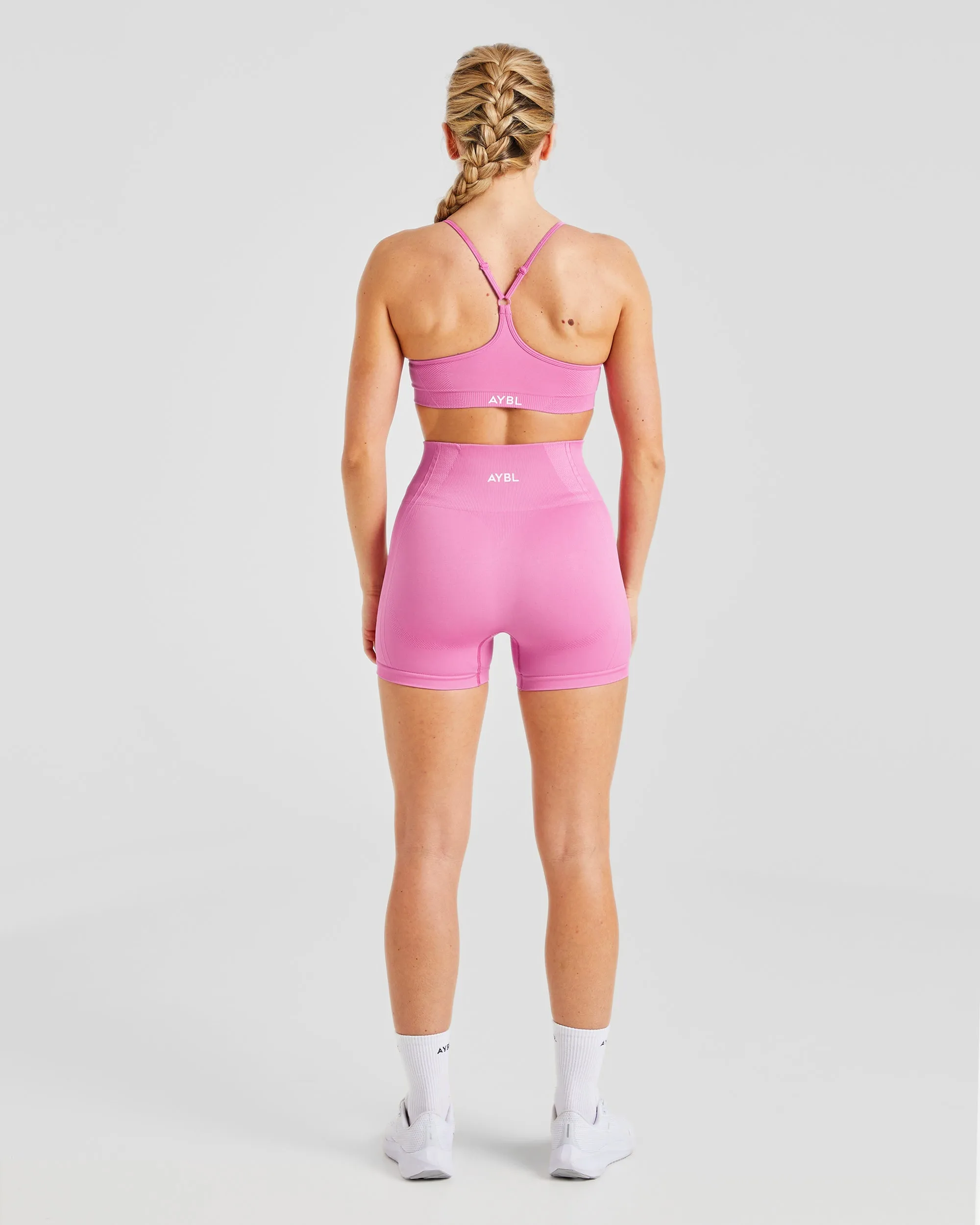 Balance V3 Seamless Strappy Sports Bra - Bubblegum Pink Secure Band
