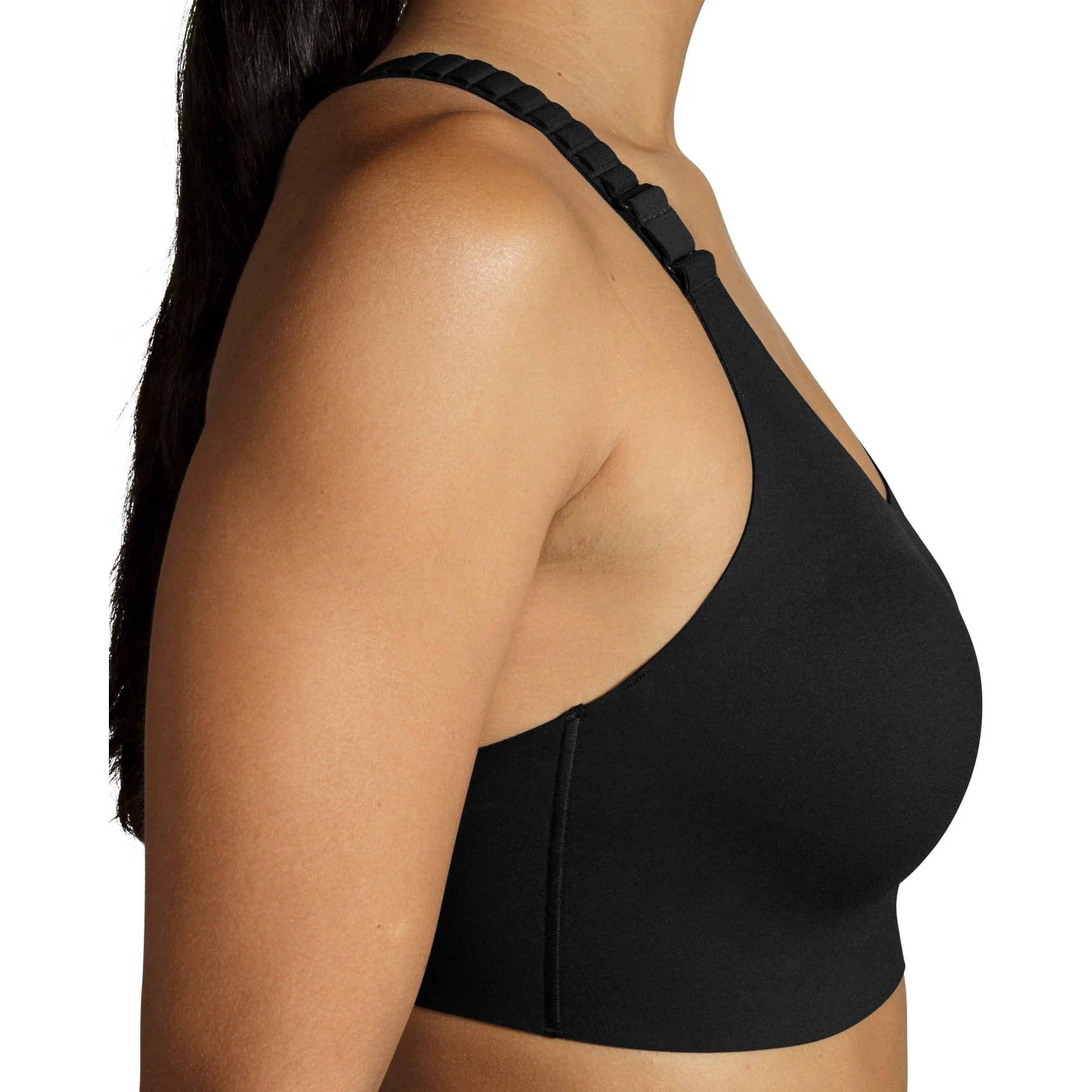 Brooks Dare Racerback Run 2.0 Womens Running Sports Bra - Black Easy Comfort