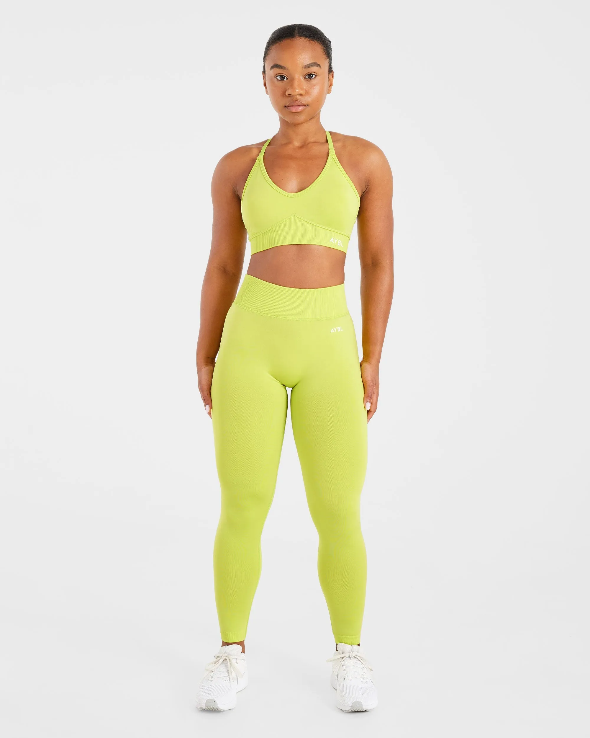 simple design Adapt Seamless Sports Bra - Lime Green