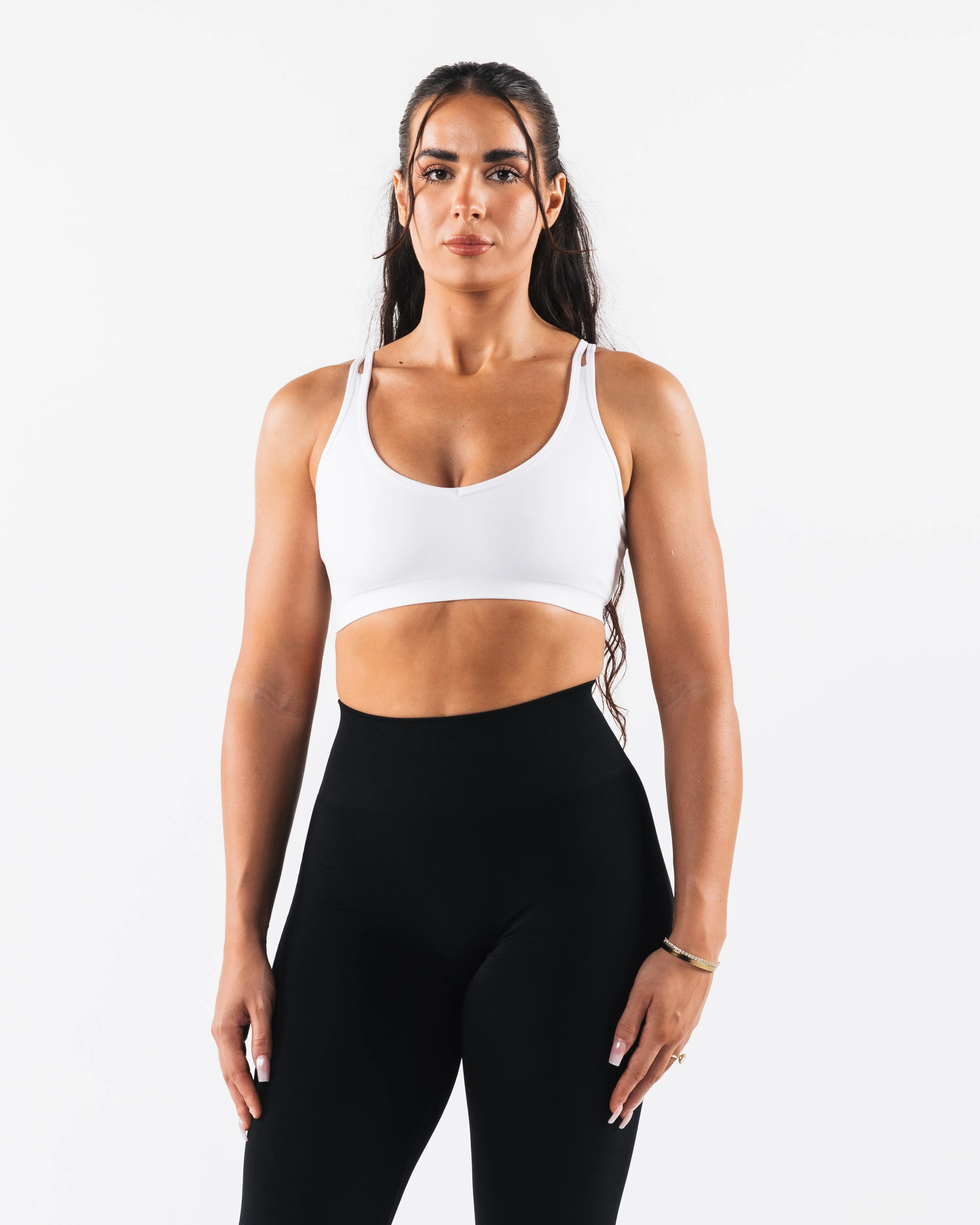Amplify Excel Bra - White Lightweight Closure