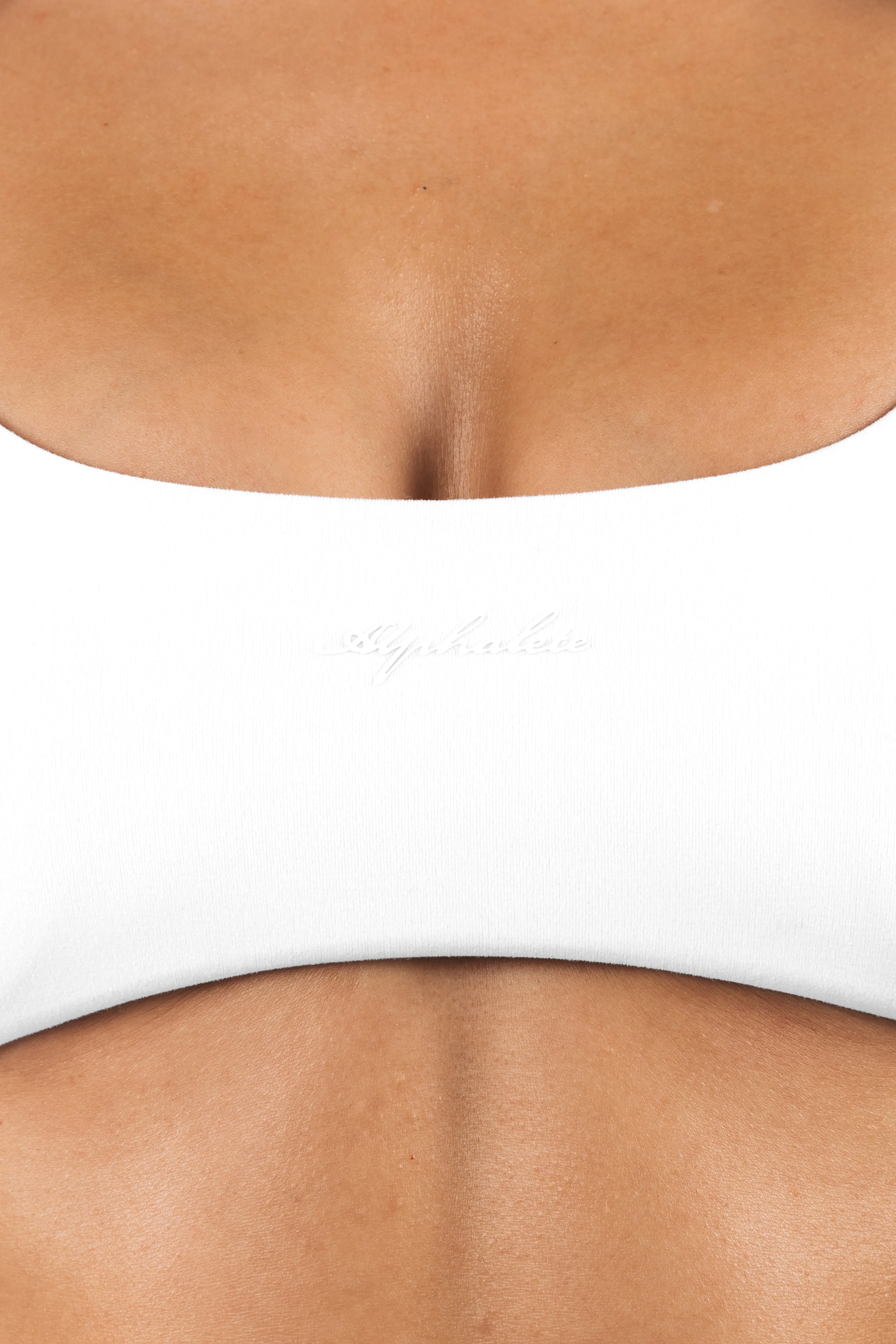 Aura Strappy Bra - White Soft Lace