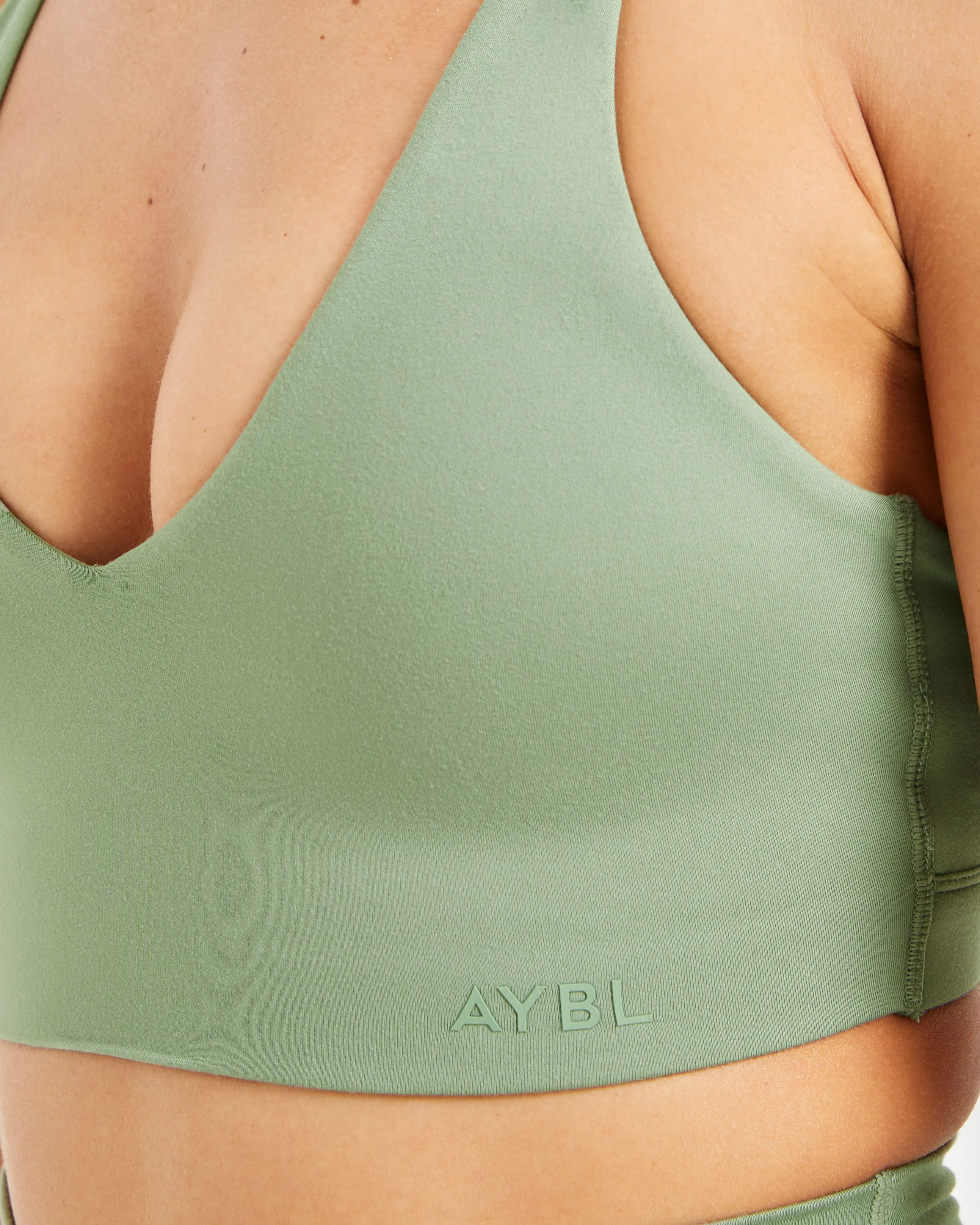 Staple Sports Bra - Olive Green Loose Fit