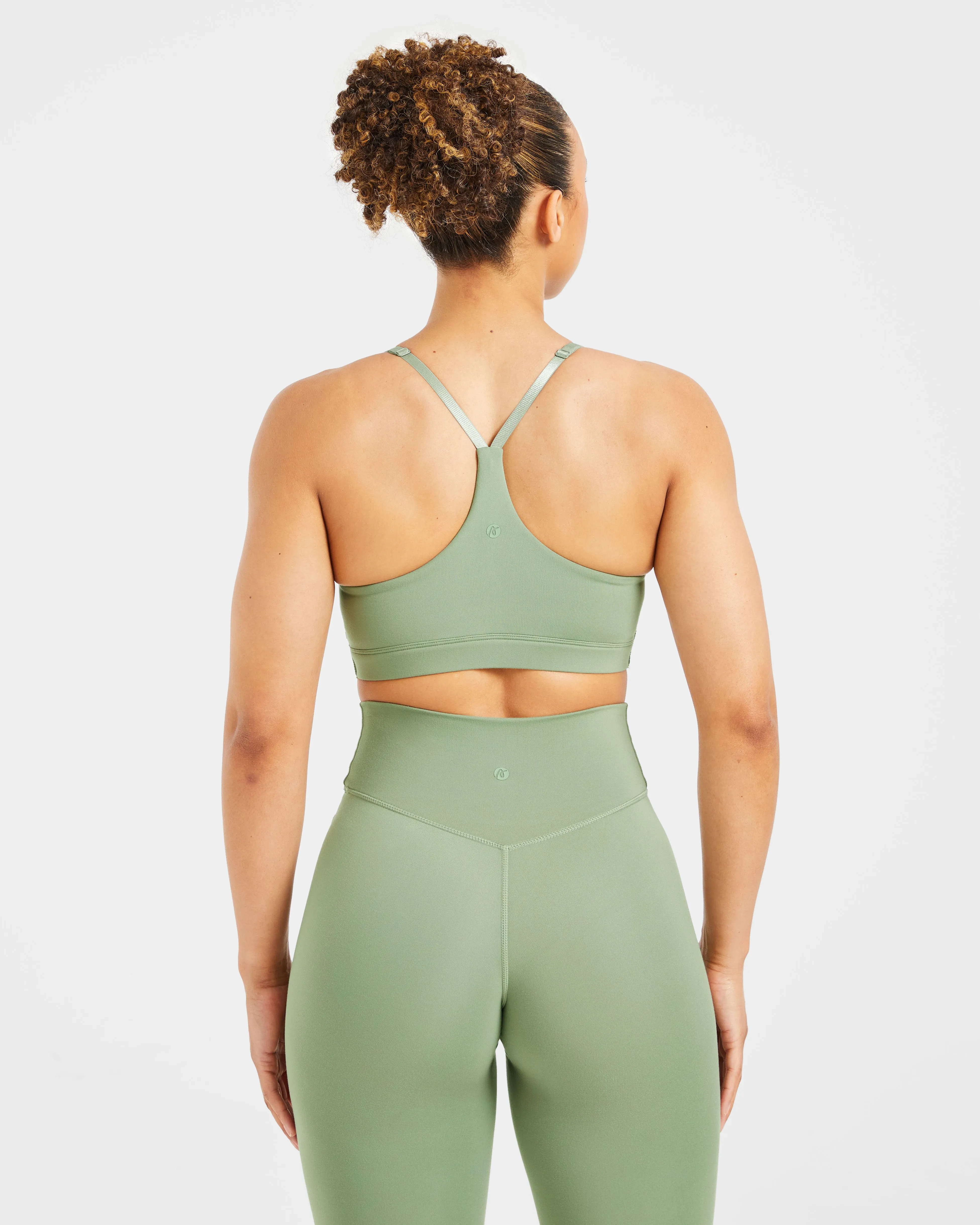 Staple Sports Bra - Olive Green Sports bra alternative