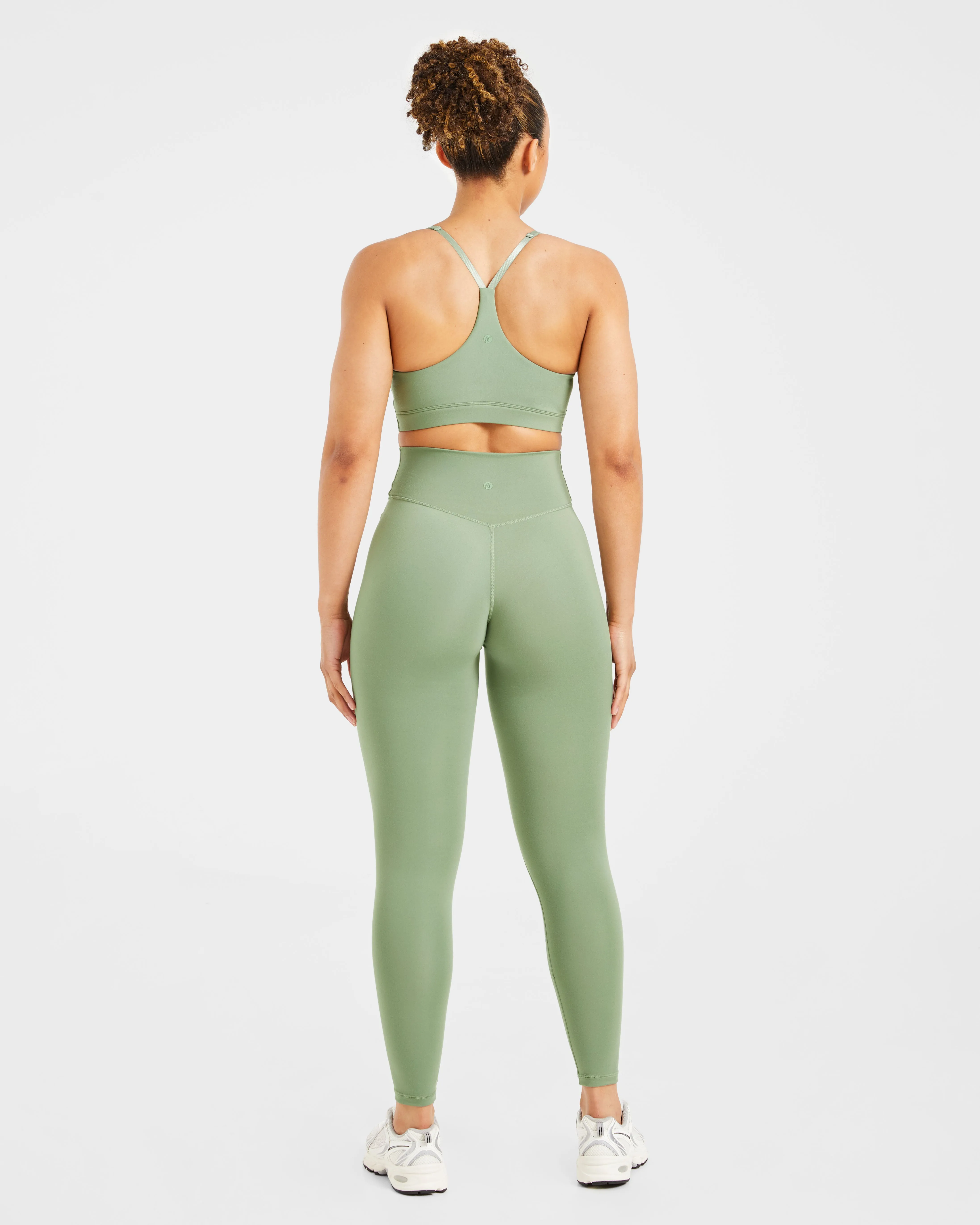 Staple Sports Bra - Olive Green Flexible Wire-Free