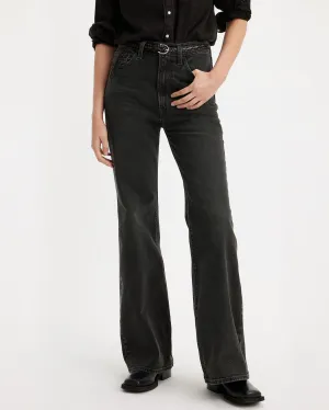 Levi's? Womens Ribcage Bells Flared Jeans - On The Town Low Maintenance Denim Non Fade Fabric