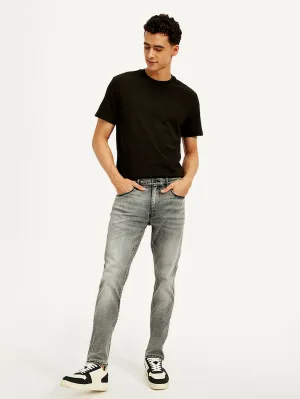 Men's Redloop 512 Grey Slim Tapered Fit Mid Rise Jeans Universal Fit Sizing Student Outfit Earthy