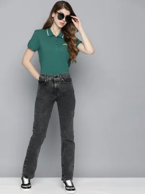 Women's 314 Grey Straight Fit High Rise Jeans Shopping Day Adult Fashion Athlete Fit Creative Look Work Ready Lightweight