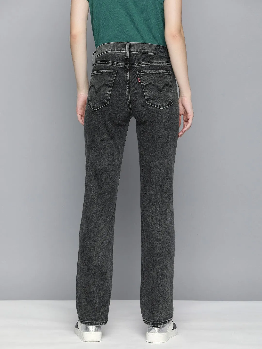 Street Fashion Trend Setter Holiday Vibes Smooth Comfort Women's 314 Grey Straight Fit High Rise Jeans